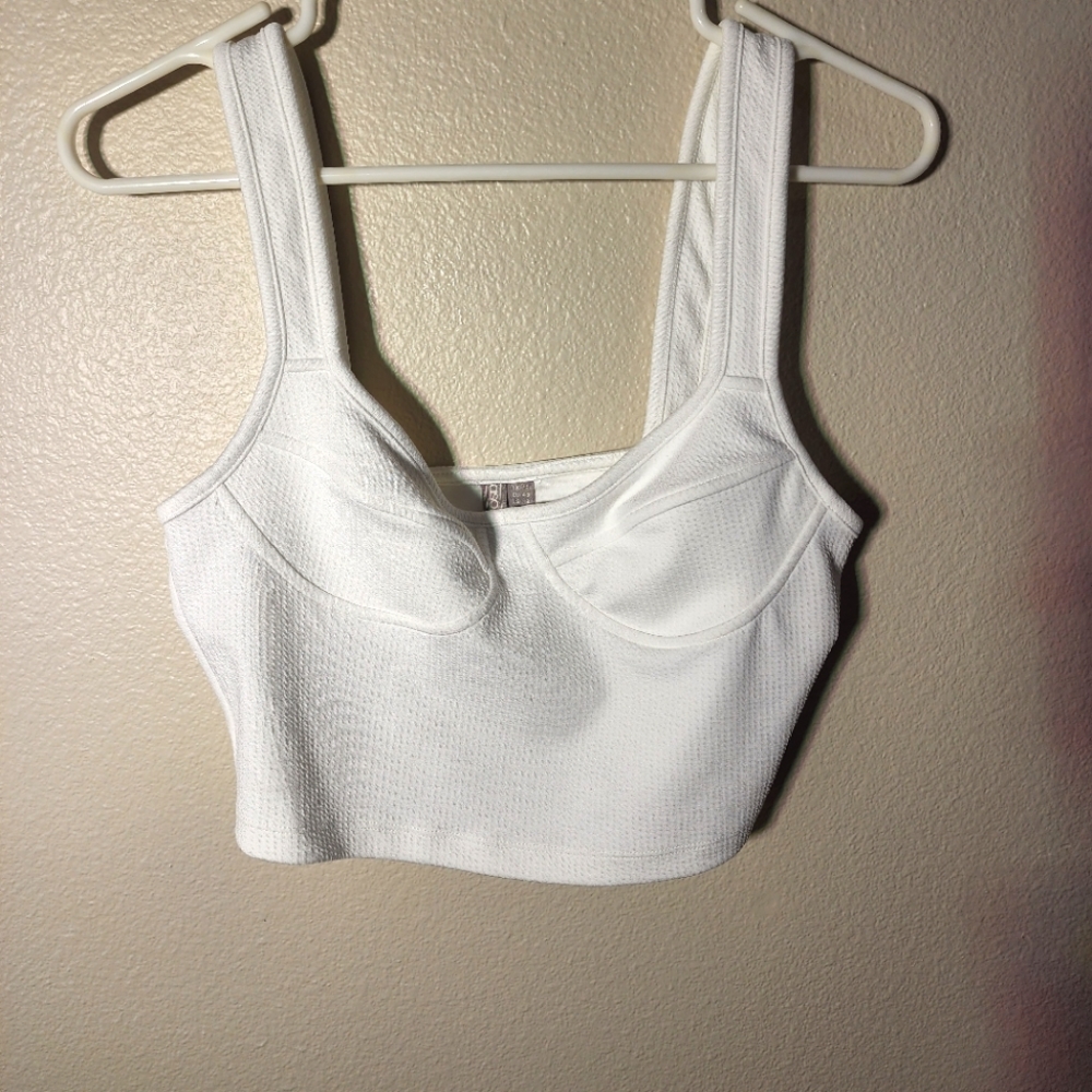 ASOS White Bustier Crop Top